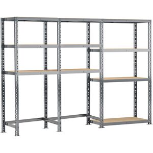 Modulo Storage Rayonnage 3 Étageres Metalliques 240 cm - Systeme Extension