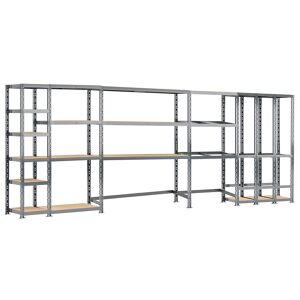 Modulo Storage Rayonnage 5 Étageres Metalliques 505 cm - Systeme Extension
