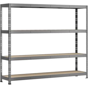 Modulo Storage Étagere Rack en Acier avec 4 Plateaux 50 x 220 cm - Robbust