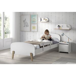 Vipack Chambre pour enfant en bois lit + chevet + 2 etageres + coffre a jouet