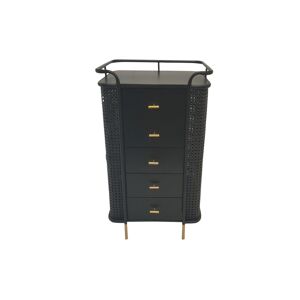 Socadis Chiffonnier en metal et bois avec 5 tiroirs - Palazzo