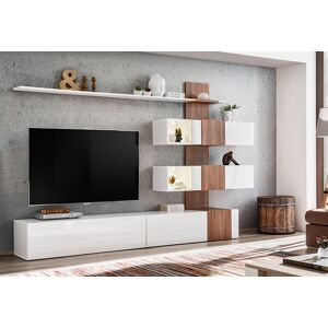 ASM Ensemble Meuble TV Mural en Bois Quill 250 x 160 cm