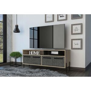 Design Vicenza Meuble TV en bois 4 portes Hasta a 126 x 39 x 50 cm