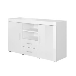 Design Ameublement Buffet Salon modèle Roque couleur blanc brillant - Publicité