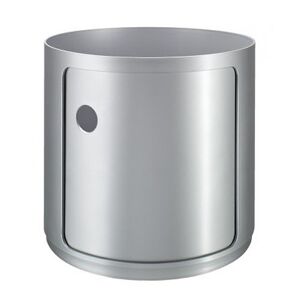 KARTELL table de chevet COMPONIBILI à un élément (Pas de couverture) (Silver H 38,50 cm - 4955 - ABS)