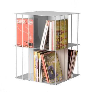 KRIPTONITE bibliothèque verticale KROSSING ROTANTE 50x50xH66 cm ALUMINIUM