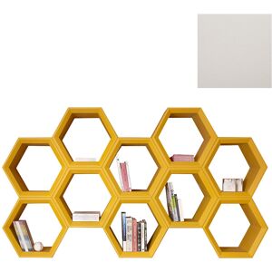 SLIDE bibliotheque HEXA (Blanc lait - Polyethylene)