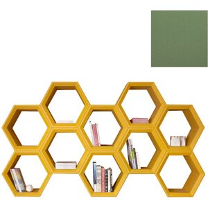 SLIDE bibliotheque HEXA (Vert mauve - Polyethylene)