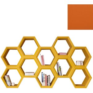 SLIDE bibliotheque HEXA (Orange - Polyethylene)