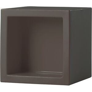 SLIDE element modulaire OPEN CUBE 43 cm (Chocolat / Gris - Polyethylene)