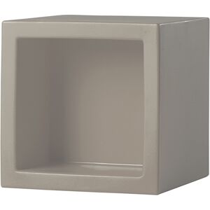 SLIDE element modulaire OPEN CUBE 43 cm (Gris pigeon - Polyethylene)