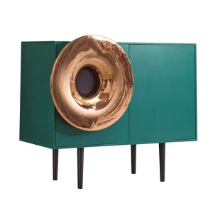 MINIFORMS cabinet avec système audio intégré CARUSO (Vert Veronese, trompette en cuivre - bois et céramique) - Publicité