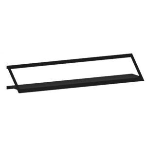 ZEUS étagère murale AIR SHELF WALL RACK (L 120 cm - métal traité par phosphatation noir)