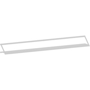 ZEUS etagere murale AIR SHELF WALL RACK (L 240 cm - metal verni blanc gaufre)