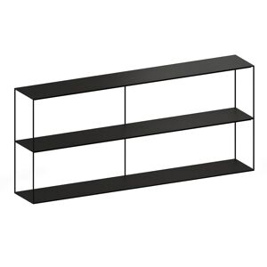 ZEUS buffet SLIM IRONY SIDEBOARD 180 x 31 x H 82 cm (Noir cuivre sable - Metal)