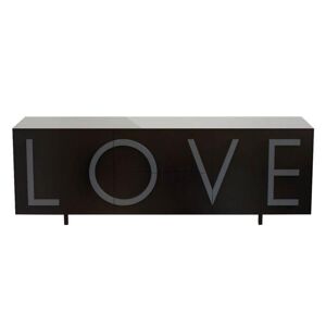 DRIADE buffet LOVE LARGE (Noir trafic / Gris graphite - MDF laque)