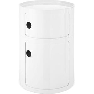 KARTELL table de chevet ronde COMPONIBILI BLANC