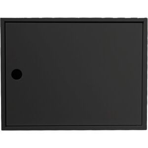 KRIPTONITE meuble de rangement avec porte BOX KROSSING MAX H 33 cm (Noir mat - mélaminé)