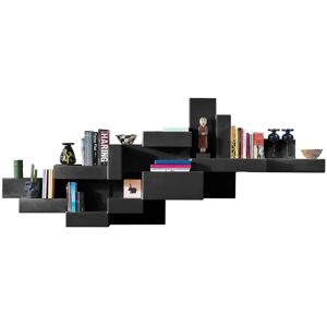 QEEBOO bibliotheque murale PRIMITIVE BOOKSHELF (Noir - Polyethylene)