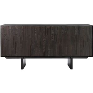 ETHNICRAFT buffet MOSAIC avec 3 portes (Noir - Teak et acajou)