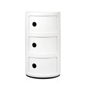 KARTELL table de chevet COMPONIBILI a trois elements (Blanc - ABS)