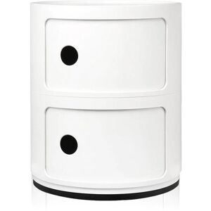 KARTELL table de chevet COMPONIBILI a deux elements (Blanc - ABS)