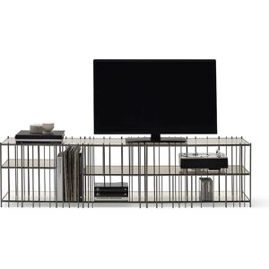 MOGG meuble TV METRICA (Bruni et bronze - Metal et verre)