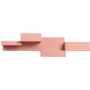 QEEBOO bibliotheque murale PRIMITIVE BOOKSHELF XS (Rose - Polyethylene)