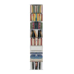 KRIPTONITE bibliotheque murale KROSSING MIDI 40 x H 200 cm (Blanc Opaque - Metal)