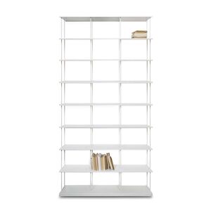 KRIPTONITE bibliotheque murale KROSSING MIDI 120 x H 203 cm (Blanc Opaque - Metal)