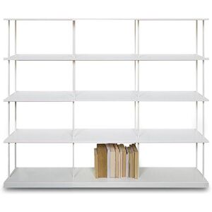 KRIPTONITE bibliotheque murale KROSSING MAXI H 109 cm (L 150 cm blanc opaque - Metal)