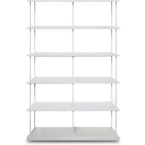 KRIPTONITE bibliotheque murale KROSSING MAXI H 135 cm (L 100 cm blanc opaque - Metal)