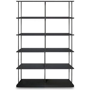 KRIPTONITE bibliotheque murale KROSSING MAXI H 135 cm (L 100 cm Noir opaque - Metal)