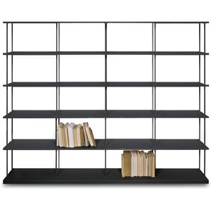 KRIPTONITE bibliotheque murale KROSSING MAXI H 135 cm (L 200 cm Noir opaque - Metal)