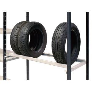 SETAM Support pour stockage de pneus L.970 x P.600 mm avec 4 crochets pour rayonnage peint Universel