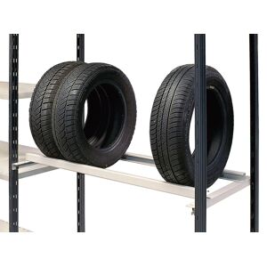 SETAM Support pour stockage de pneus L.1170 x P.600 mm avec 4 crochets pour rayonnage peint Universel