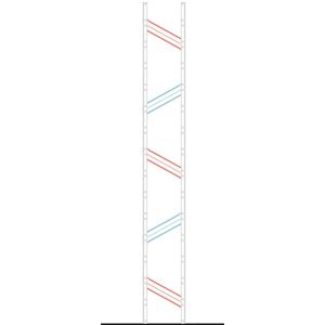 SETAM Echelle de rayonnage Galvastar H.1972 x P.250 mm