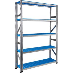 SETAM Rayonnage à tablettes plastiques Galvaplast L.1500x400 mm bleu