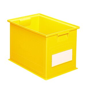 SETAM Caisse plastique 40.5 litres jaune - Publicité