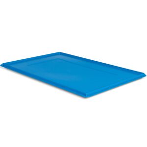 SETAM Couvercle bleu turquoise pour caisse plastique Athéna L.600 x P.400 mm
