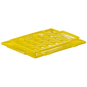 SETAM Couvercle pour caisse plastique ODETTE jaune L.200 x P.300 mm