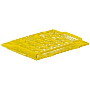 SETAM Couvercle pour caisse plastique ODETTE jaune L.300 x P.400 mm