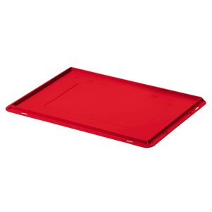 SETAM Couvercle rouge pour caisse plastique Athéna L.300 x P.400 mm