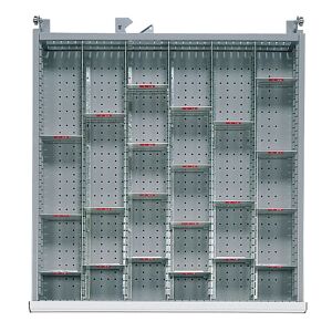 SETAM Agencement pour tiroir H.150 mm d'armoire metallique M en casiers amovibles L.90 mm