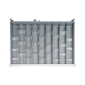 SETAM Agencement pour tiroir H.100 ou H.125 mm d'armoire metallique GB en casiers amovibles L.90 mm