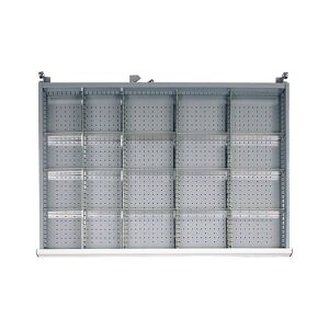 SETAM Agencement pour tiroir H.100 ou H.125 mm d'armoire métallique L en casiers amovibles L.140 + L.190 m