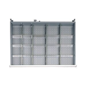 SETAM Agencement pour tiroir H.150 mm d'armoire metallique L en casiers amovibles L.140 + L.190 mm