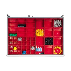 SETAM Agencement pour tiroir H.75 mm d'armoire L en 48 boîtes plastiques