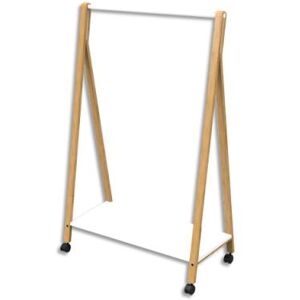 Vestiaire mobile Alba SLEEK - en bois et acier - Dim (l x h x p) : 94 x 149 x 47 cm - Coloris bois - Publicité