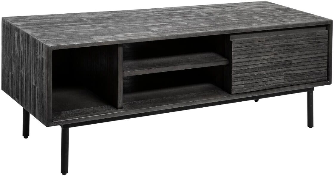 Atmosphera Meuble TV "Cioco" noir, bois d'acacia